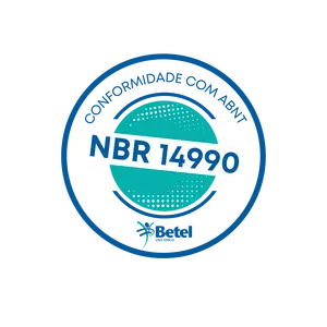 Conformidade com a abnt. NRB 14990.
