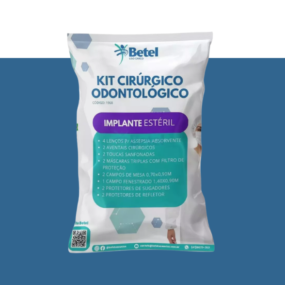 kit cirúrgico odonto estéril, implantes.